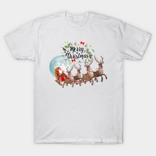 Santa and Reindeer T-Shirt